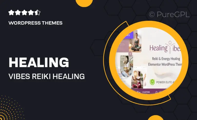 healing vibes reiki healing meditation coaching wordpress theme