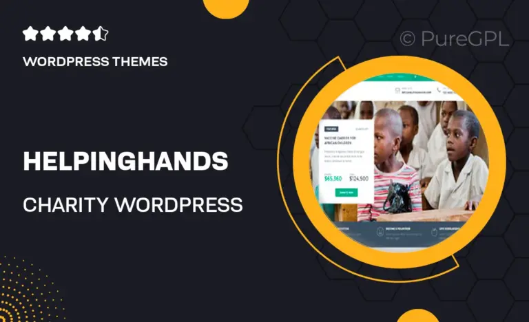 helpinghands charity wordpress theme