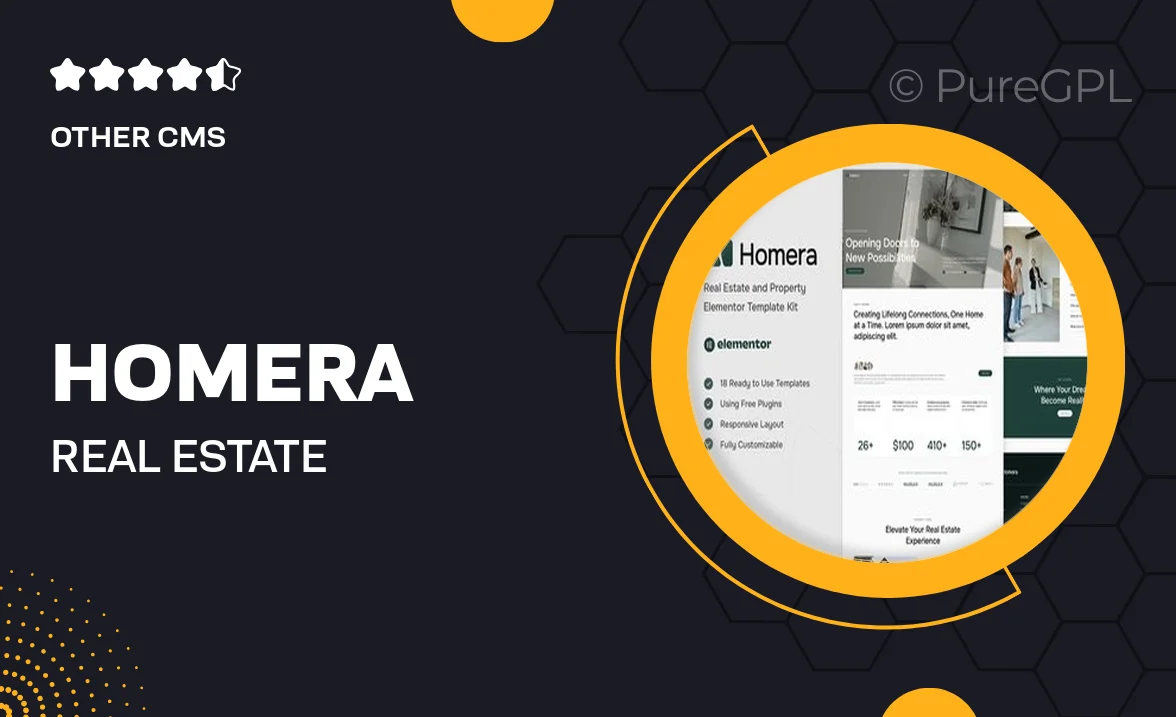 Homera – Real Estate & Property Elementor Template Kit