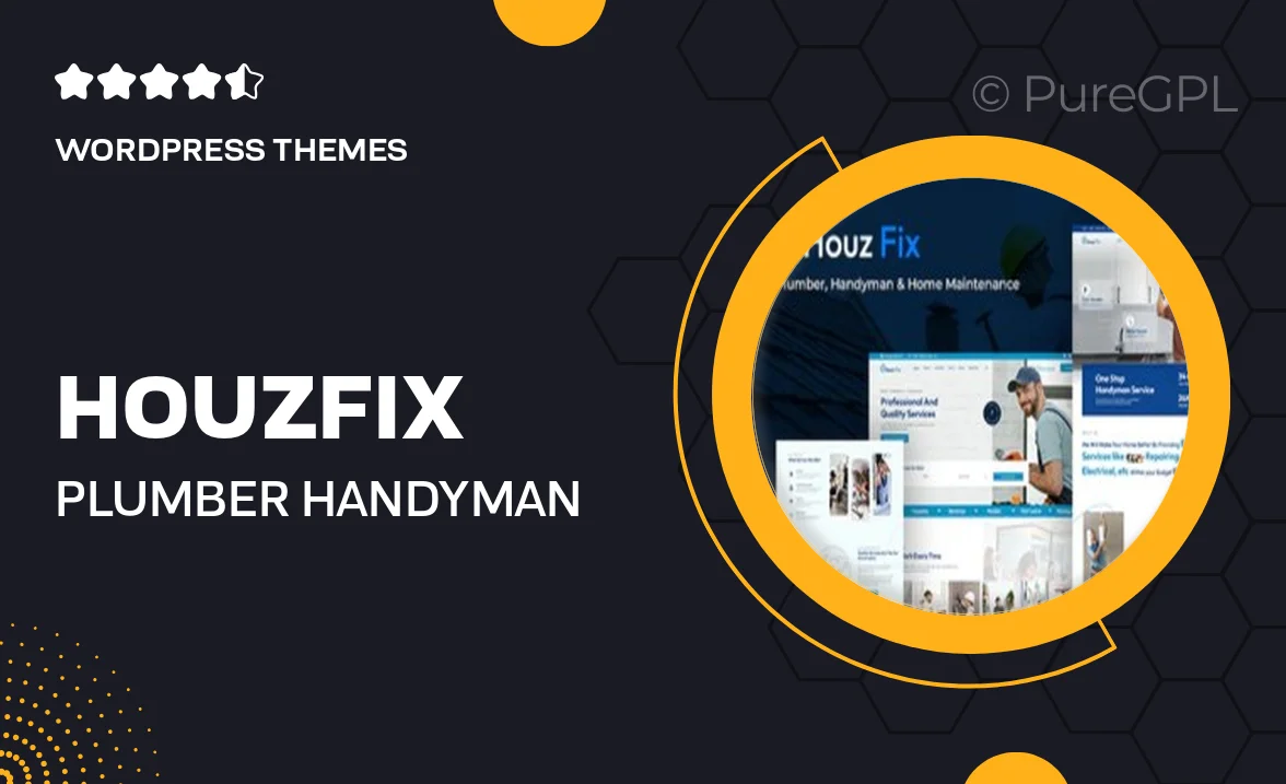 HouzFix – Plumber, Handyman Services WordPress Theme