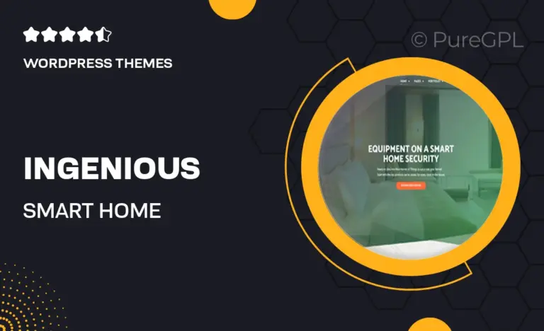 ingenious smart home automation wordpress theme