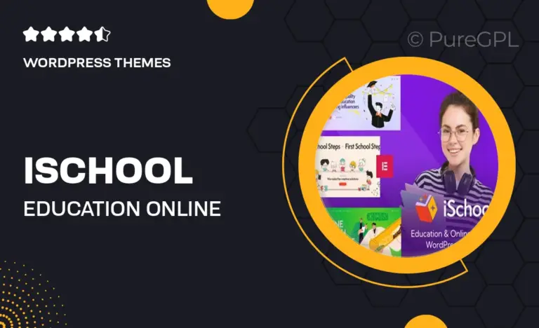 ischool education online courses wordpress theme