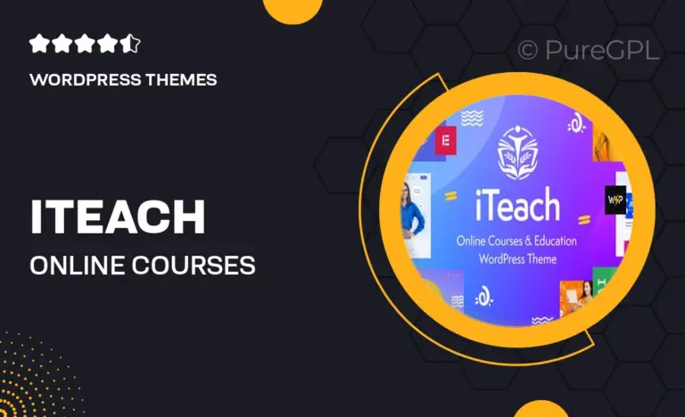 iteach online courses education wordpress theme