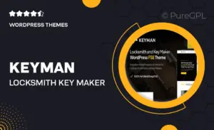 Keyman – Locksmith & Key Maker Services FSE WordPress Theme