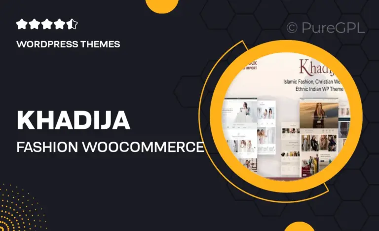 khadija fashion woocommerce theme