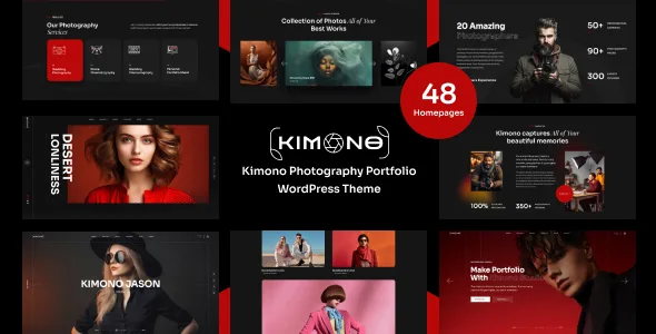 kimono photography portfolio wordpress theme 1