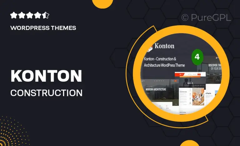 konton construction architecture wordpress theme