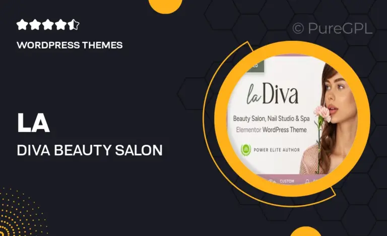 la diva beauty salon spa wordpress theme