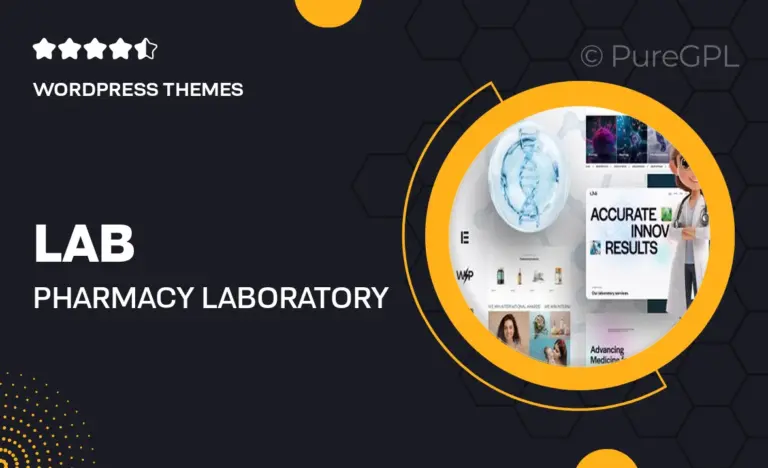 lab pharmacy laboratory research wordpress theme