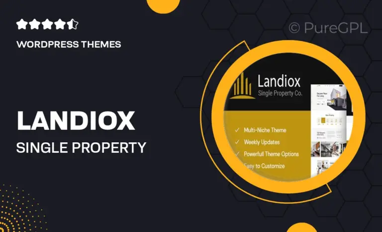 landiox single property wordpress theme