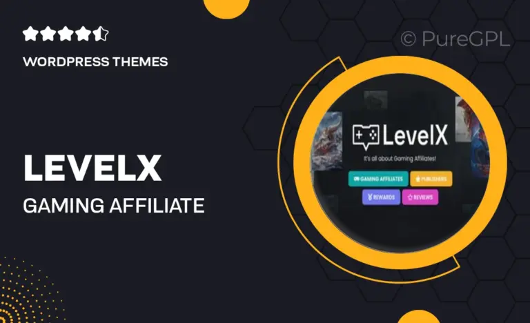 levelx gaming affiliate wordpress theme