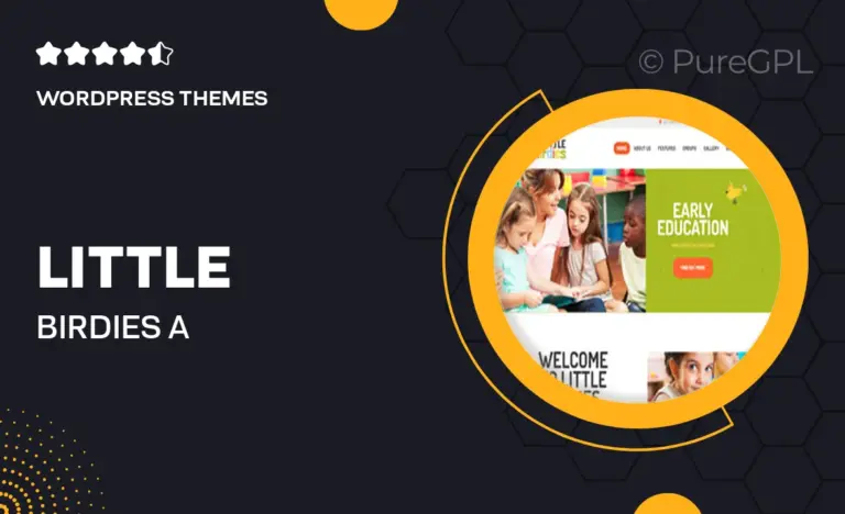 little birdies a multipurpose children kindergarten wordpress theme