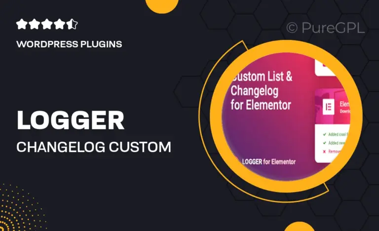 logger changelog custom list for elementor