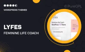 Lyfes – Feminine Life Coach & Speaker FSE WordPress Theme