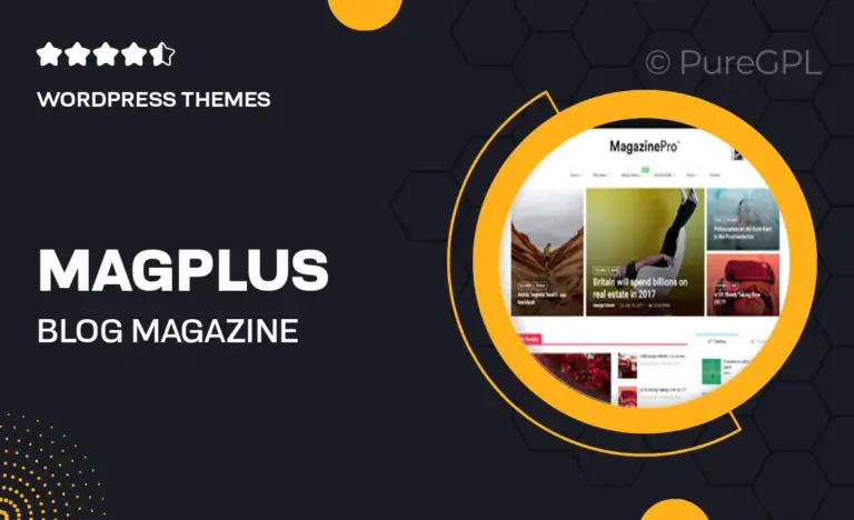 magplus blog magazine elementor wordpress theme