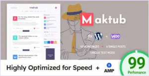 Maktub – Minimal & Lightweight Blog for WordPress