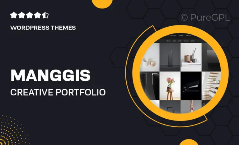 manggis creative portfolio and blog theme