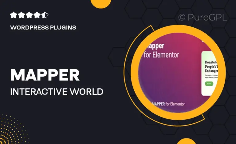 mapper interactive world map for elementor