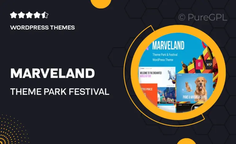 marveland theme park festival wordpress theme