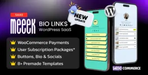 Meeek – Link in Bio SaaS (WordPress)