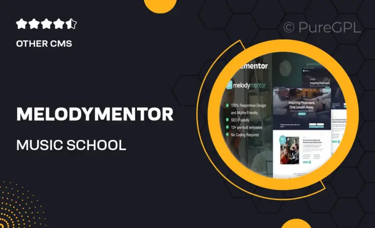 melodymentor music school courses elementor template kit
