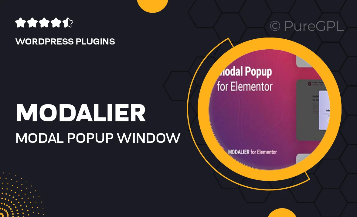 Modalier – Modal Popup Window for Elementor