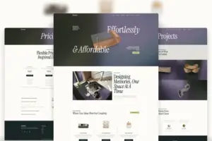 Monorior Space – Gradient Interior Elementor Template Kit