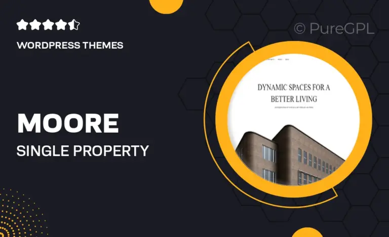 moore single property wordpress theme
