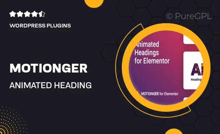 motionger animated heading for elementor