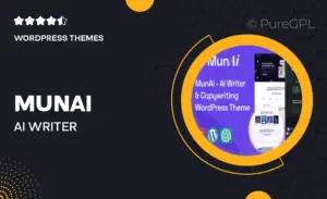 MunAi – AI Writer & Copywriting WordPress Theme