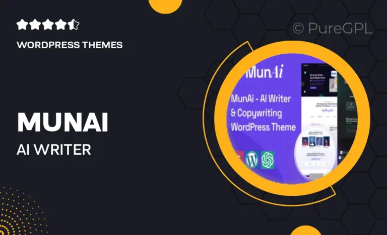 munai ai writer copywriting wordpress theme