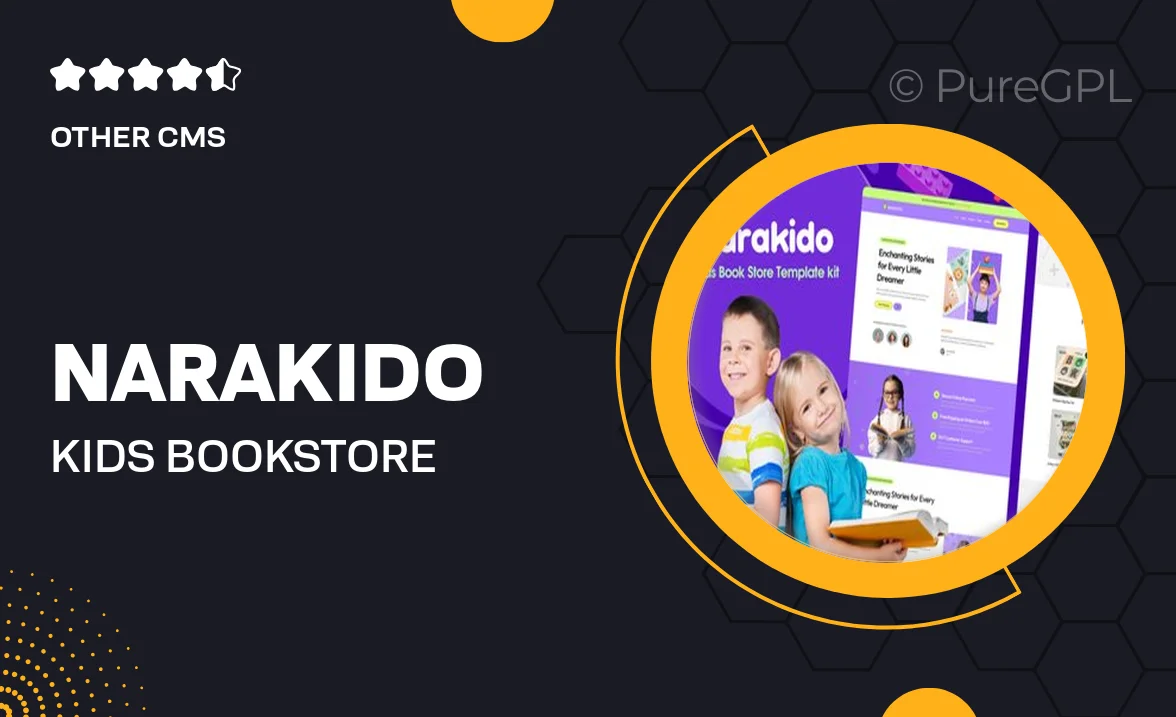 Narakido – Kids Bookstore Elementor Template Kit