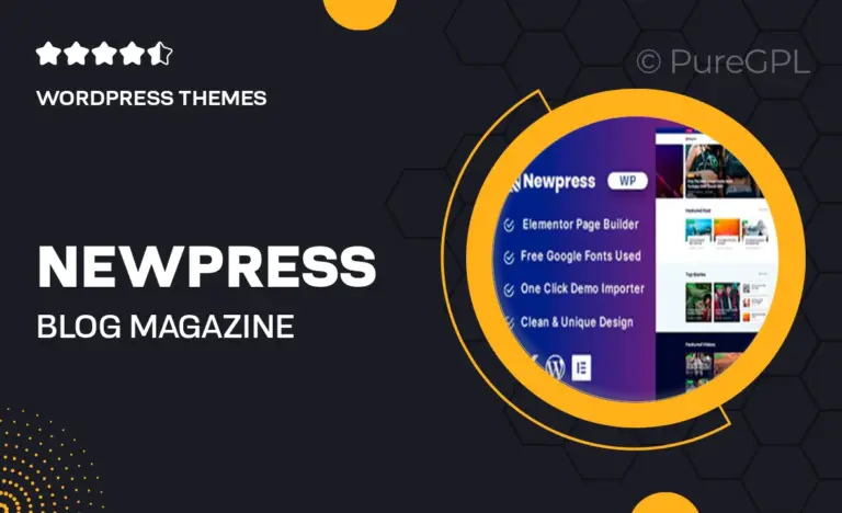 newpress blog magazine wordpress theme