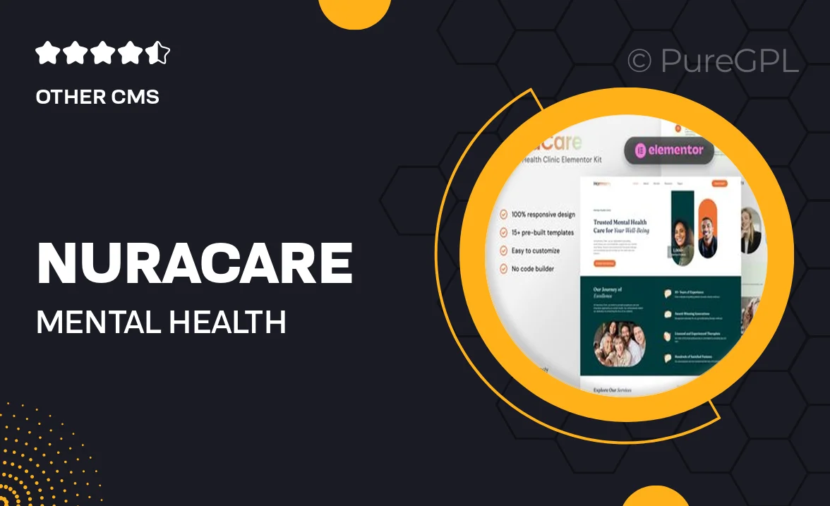 NuraCare – Mental Health Clinic Elementor Template Kit