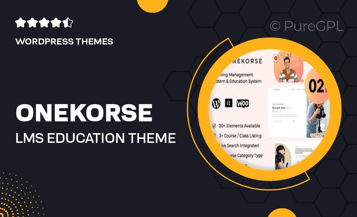 Onekorse – LMS Education Theme