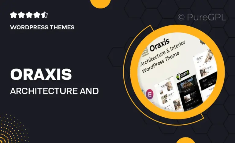 oraxis architecture and interior design wordpress theme