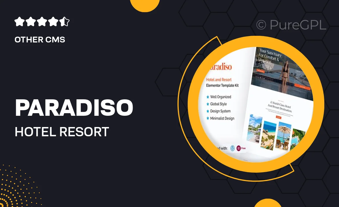 Paradiso – Hotel & Resort Elementor Template Kit