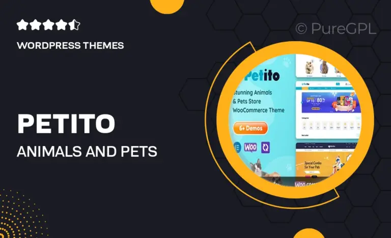 petito animals and pets store woocommerce theme