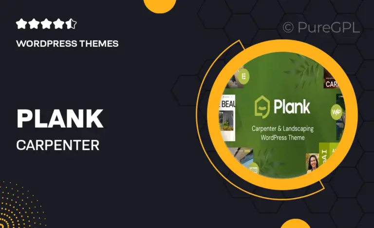 plank carpenter landscaping wordpress theme