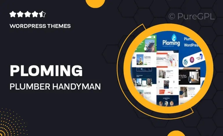 ploming plumber handyman wordpress theme