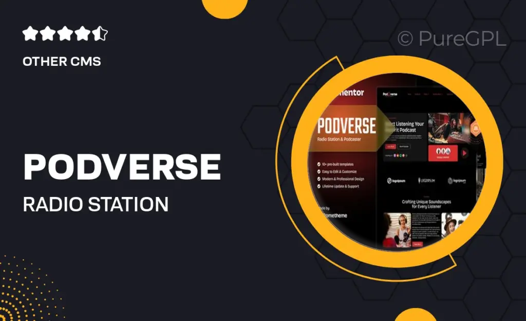 Podverse – Radio Station & Podcaster Elementor Template Kit 32 Podverse – Radio Station & Podcaster Elementor Template Kit