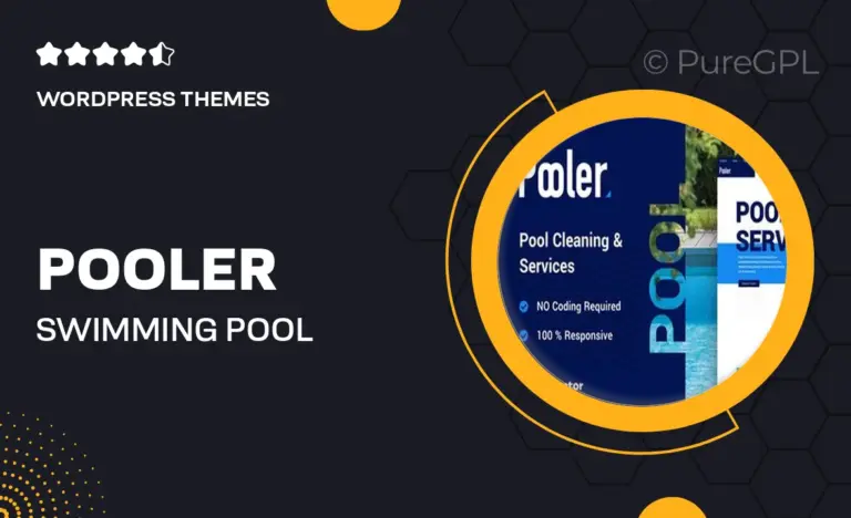 pooler swimming pool cleaning services wordpress theme