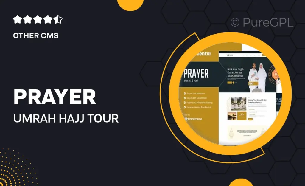 Prayer – Umrah & Hajj Tour Travel Elementor Template Kit 45 Prayer – Umrah & Hajj Tour Travel Elementor Template Kit