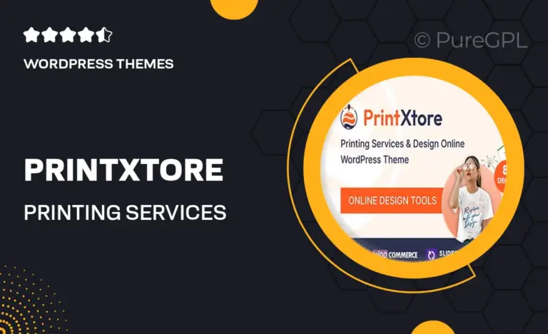 printxtore printing services design online wordpress woocommerce theme