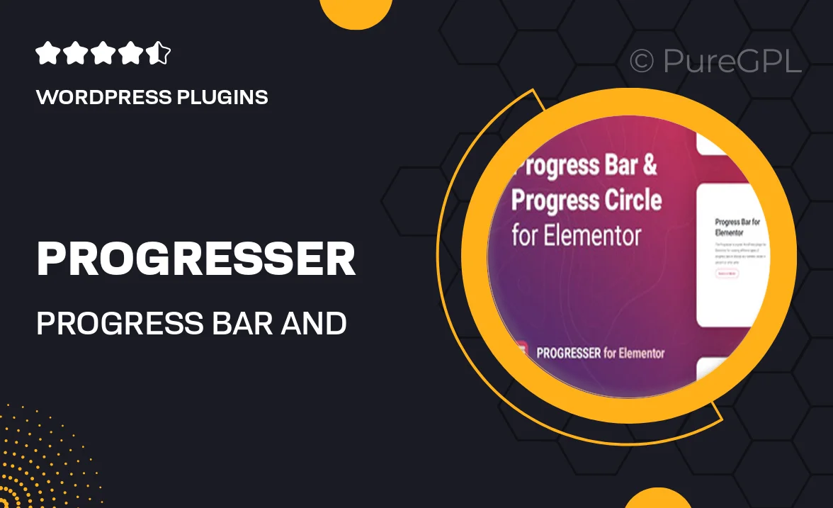 Progresser – Progress Bar and Progress Circle for Elementor