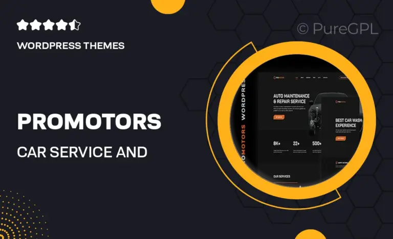 promotors car service and detailing wordpress theme
