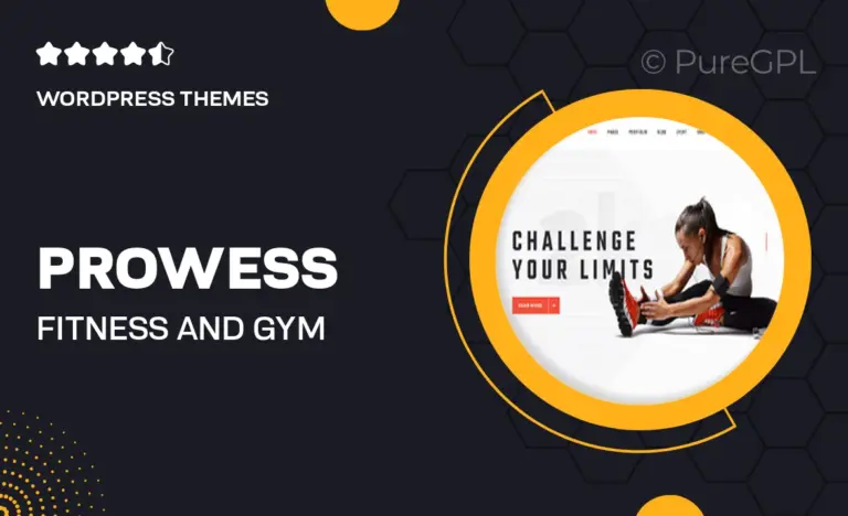 prowess fitness and gym theme