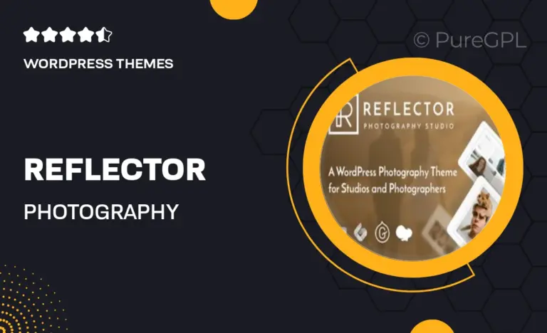 reflector photography wordpress theme