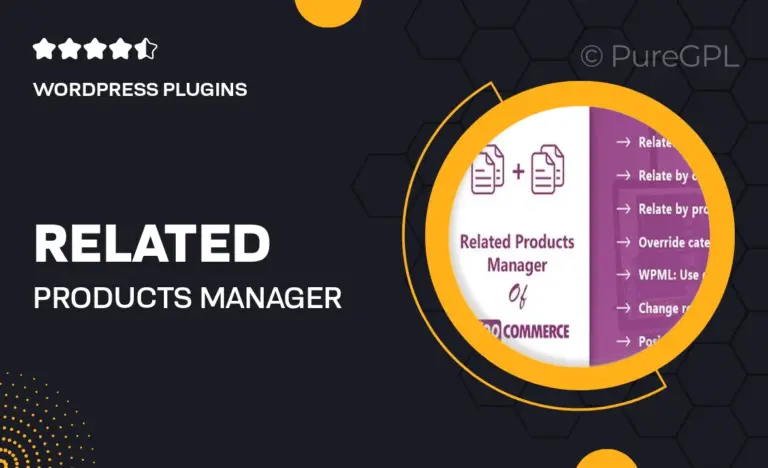 related products manager pro for woocommerce