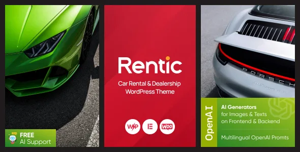 Rentic – Car Rental & Dealership WordPress Theme